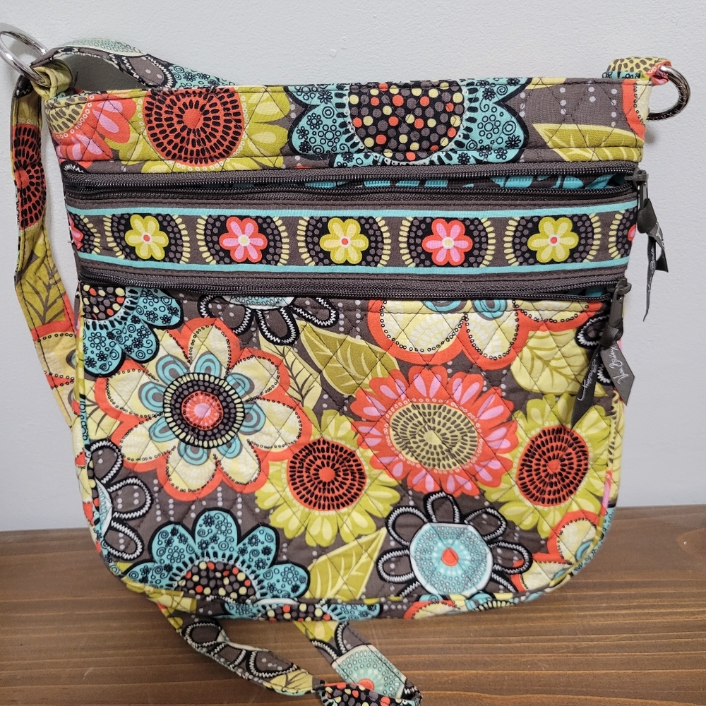 Vera Bradley Triple Zip Hipster crossbody